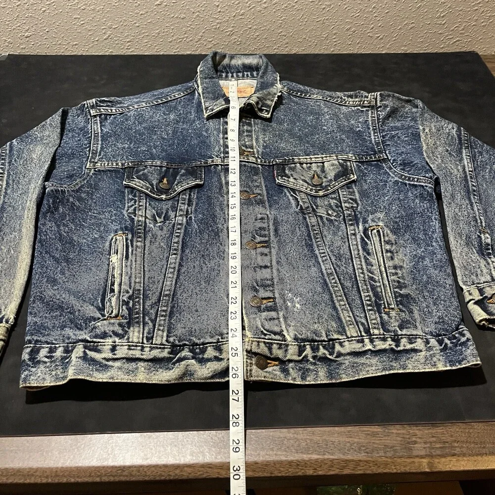 Vintage Levi's Acid Wash Jacket Type III USA Made 80s Levi Ramones the Strokes